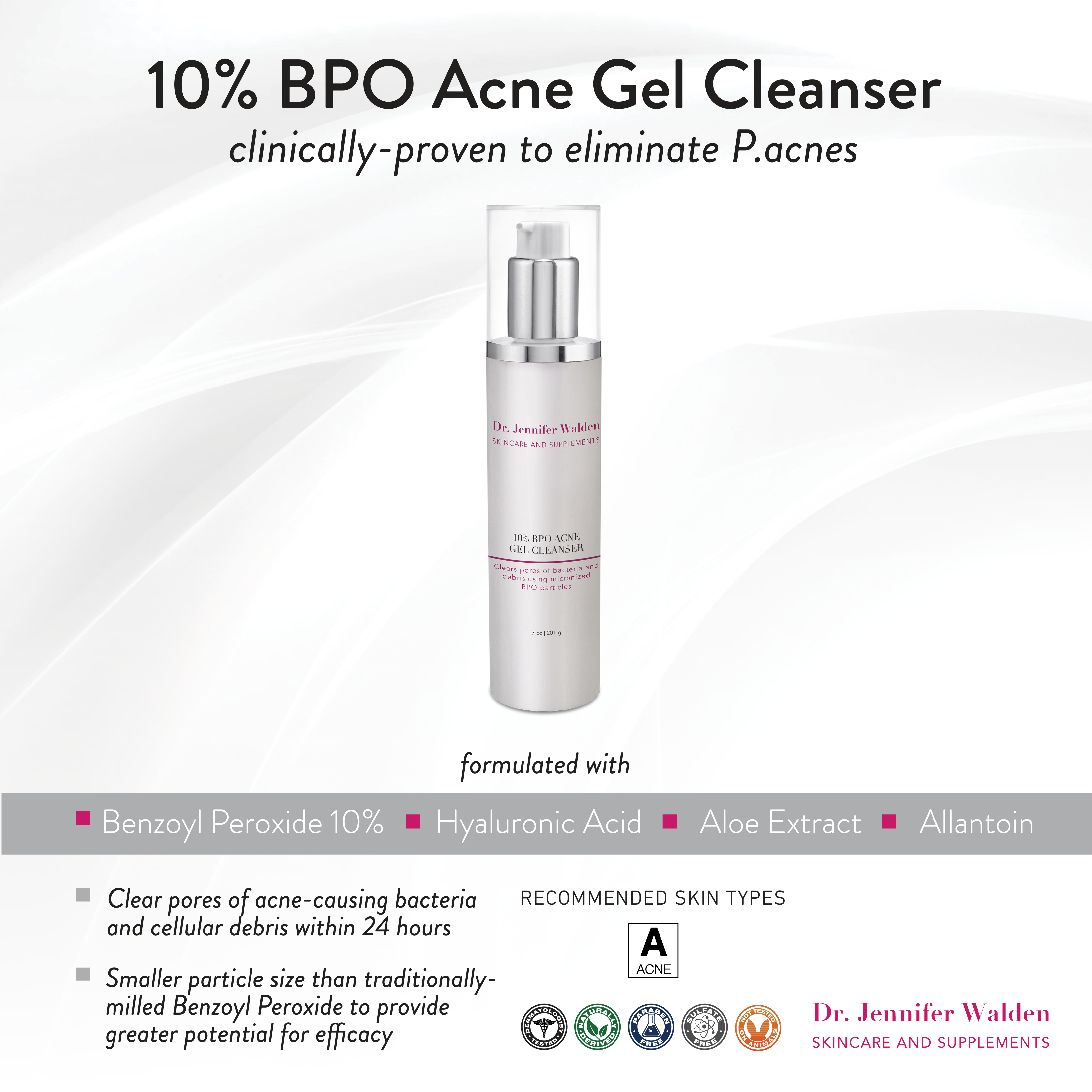 10% BENZOYL PEROXIDE ACNE GEL CLEANSER