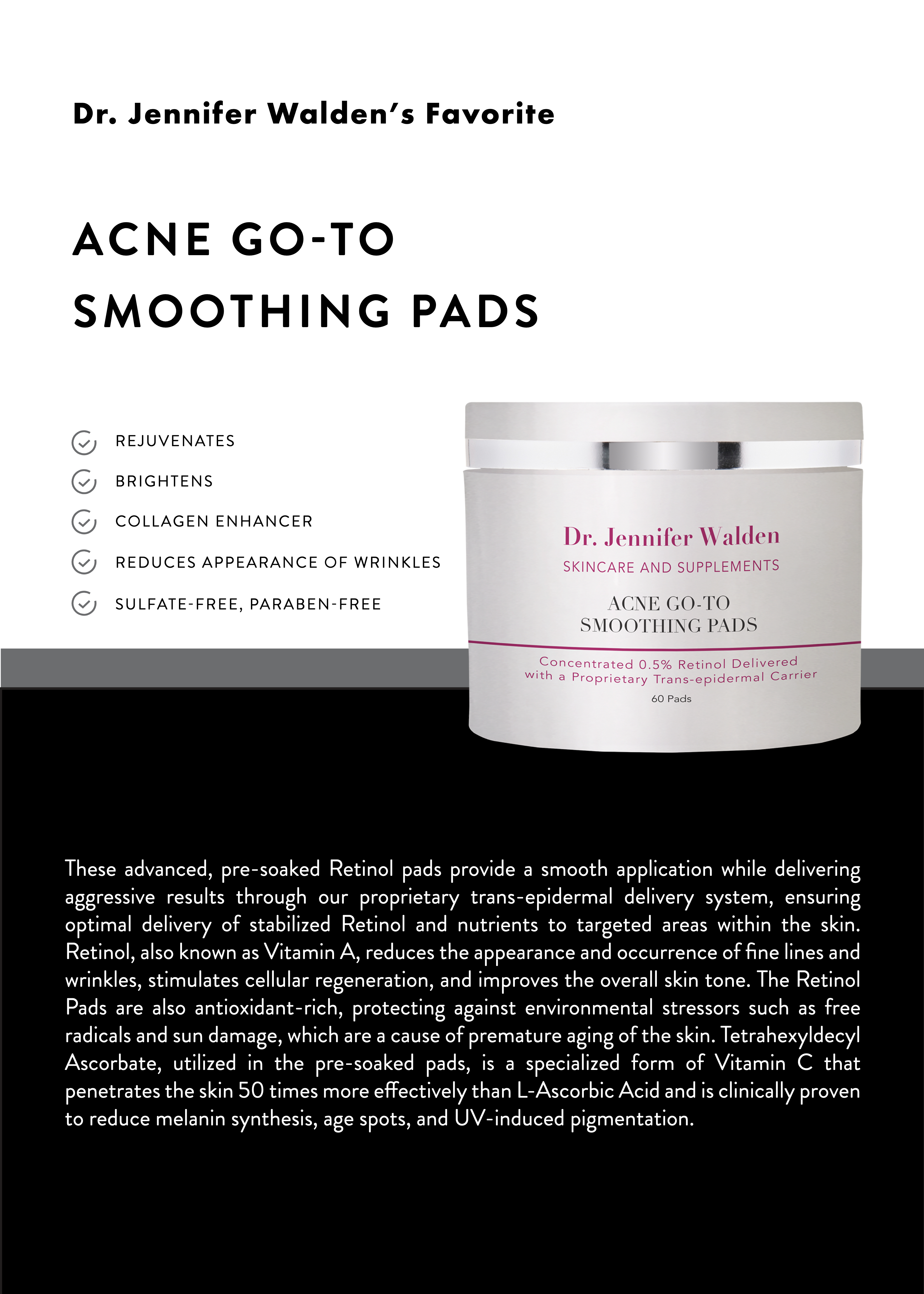 ACNE GO-TO SMOOTHING PADS WITH 0.5% RETINOL