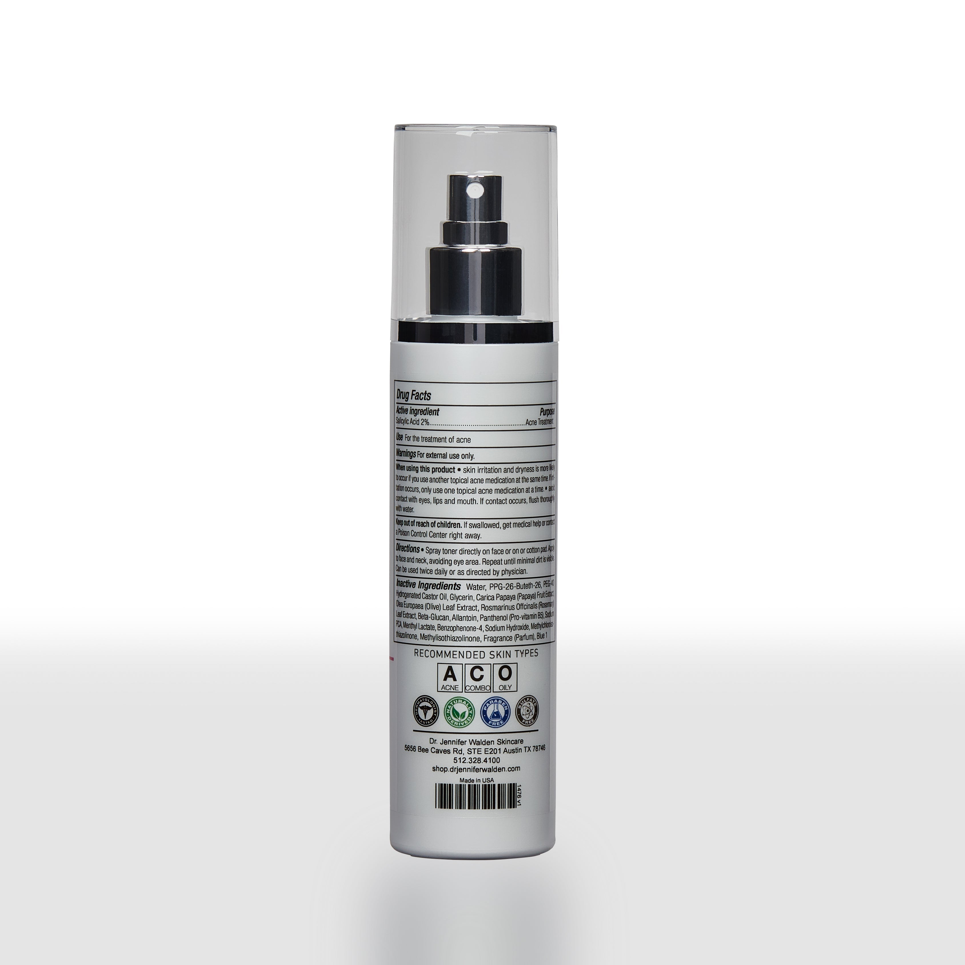 ACNE CONTROL PORE REFINING TONER WITH 2% SALICYLIC ACID